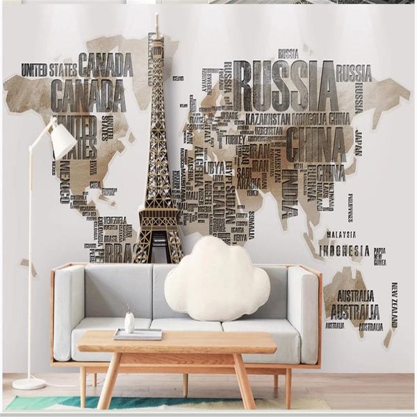 Modern minimalist 3D tower letter art for TV wall backgrounds