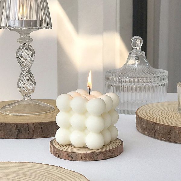 Modern soy wax bubble candles for home decor and aromatherapy, perfect as birthday gifts