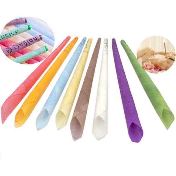 Natural aromatherapy ear candles in 8 colors for brain and ear care