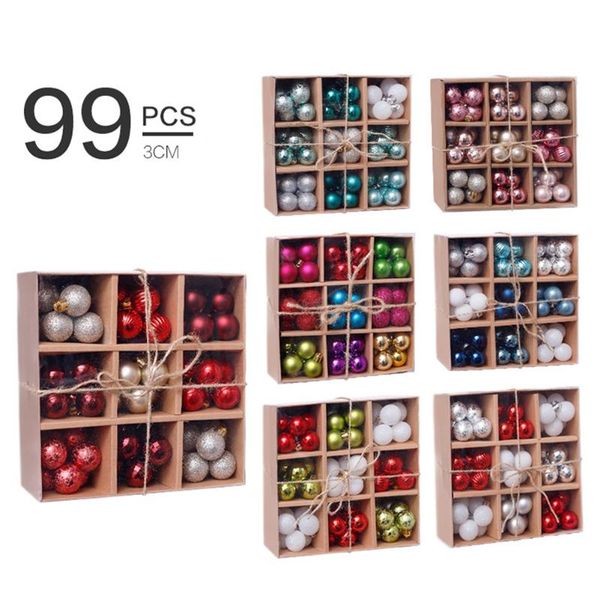 Novelty Christmas Tree Ball Ornaments for Kids, Xmas Hanging Decorations for Home and Party