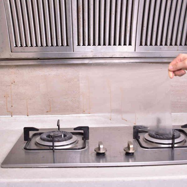 Oil-resistant PET/aluminum foil kitchen wall stickers in gold/silver for anti-stain protection