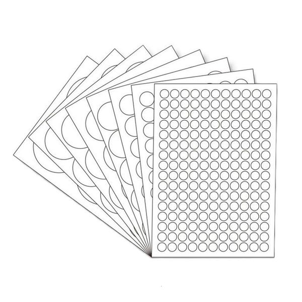 Other Decorative Stickers A4 sheet 80sheetspack 2cm 3cm 7cm 8cm glossy matte white round sticker labels for llaser printer inject print 2308