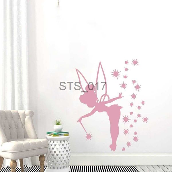 Other Decorative Stickers Kids Children Little fairy Sign Wall Sticker Vinyl Art Design Poster Mural Girls Room Removable Stickers Decor