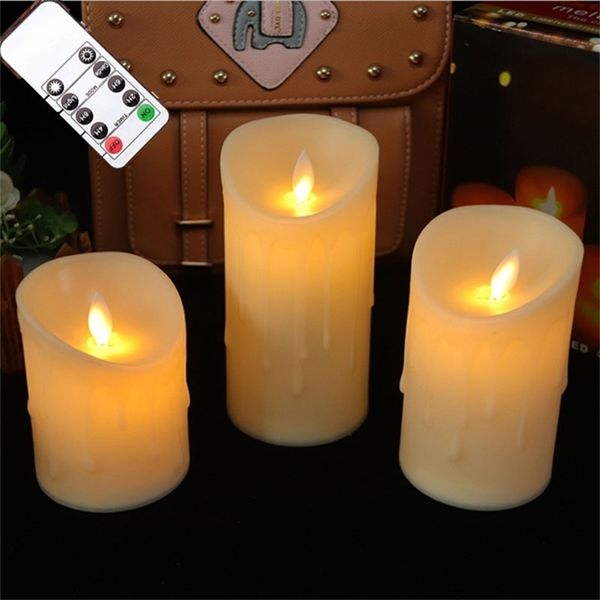 Pack of 3 battery-powered LED pillar candles with realistic flickering flame and remote control

Set of 3 remote-controlled flameless pillar candles featuring moving wick and lifelike flickering effect

Three remote-operated LED candles with realistic dancing flame and battery power

Battery-operated flameless candles in pack of 3, with remote control and moving wick for authentic flame effect

3-piece set of remote-controlled LED pillar candles with realistic flickering flame and battery operation