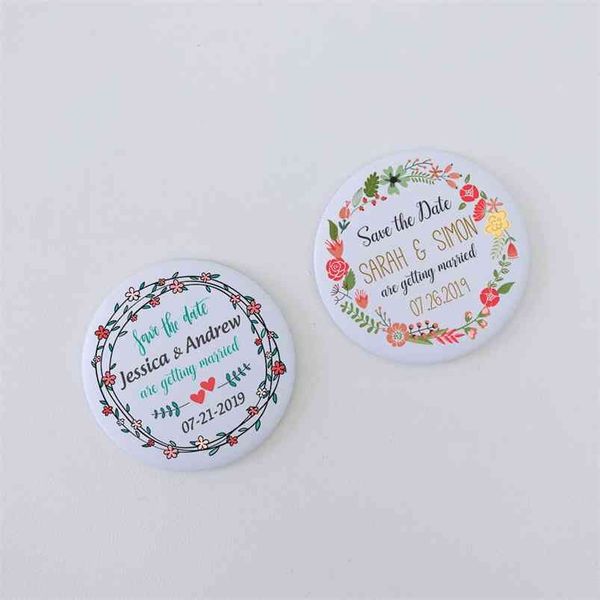 Personalized Save The Date Magnets Wedding Invitation Custom Save The Date Wedding Fridge Magnet 58mm 2.25
