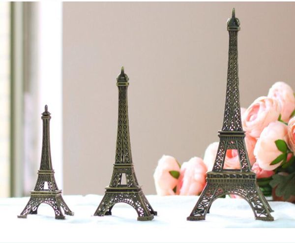 Popular 3-piece Eiffel Tower metal model set for home decor
