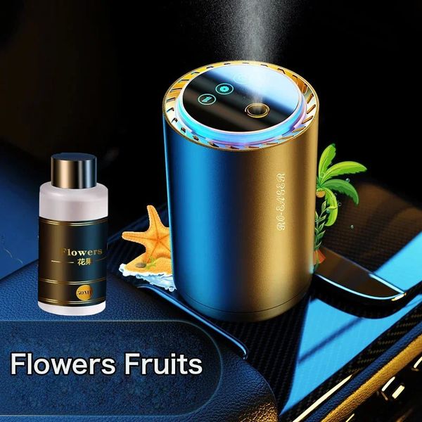 Portable car essential oil diffuser with humidifier and air freshener functions