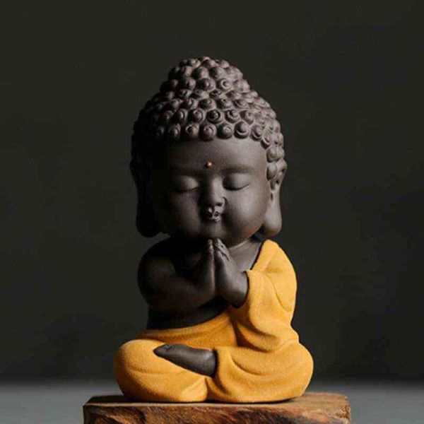 Praying Buddha silicone mold for scented candles, wax crafts, epoxy decorations, and gypsum casting