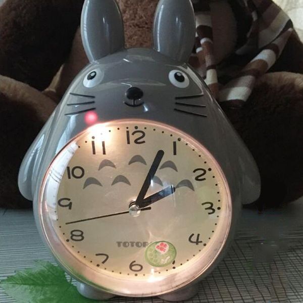 QMJHVX Totoro Alarm Clock for Kids' Bedroom - Cartoon Bedside Table Decor
