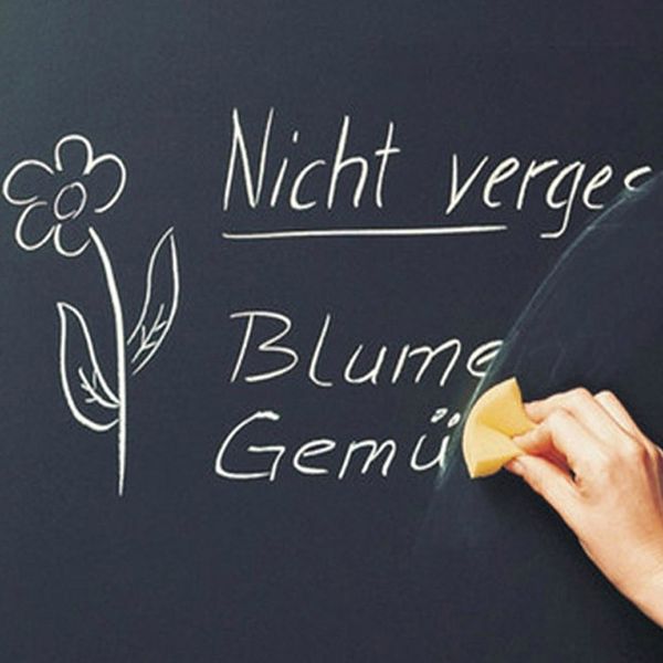 Removable blackboard vinyl decals for kids' room walls, perfect for drawing and decorating