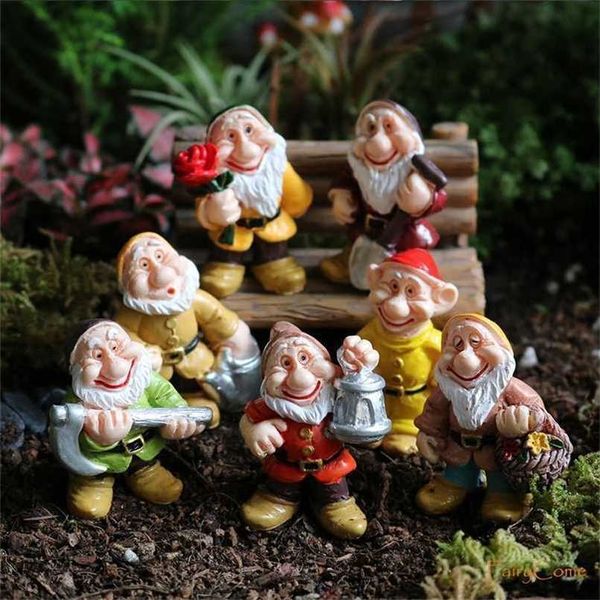 Resin fairy mini elf figurines for bonsai decor