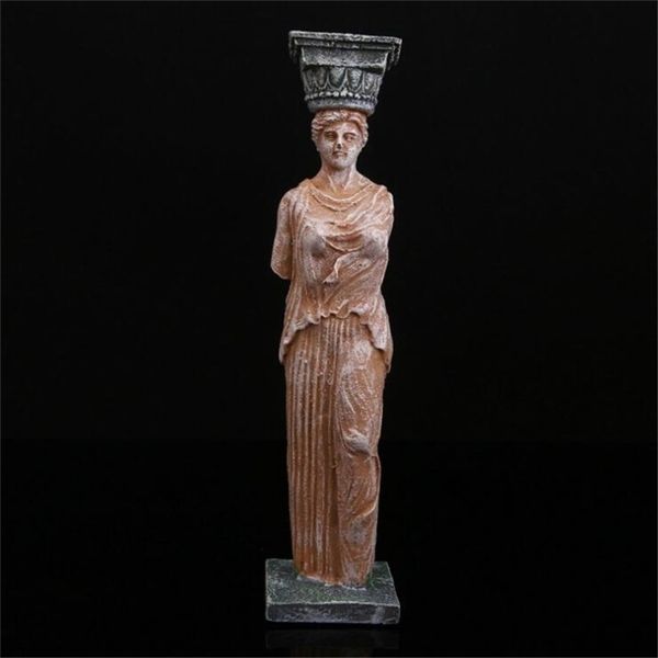 Resin Greek goddess statue for home decor, aquarium, or as a gift sculpture