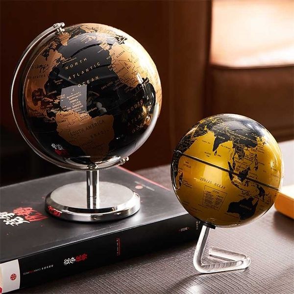 Retro world globe desk decor for kids' geography education
