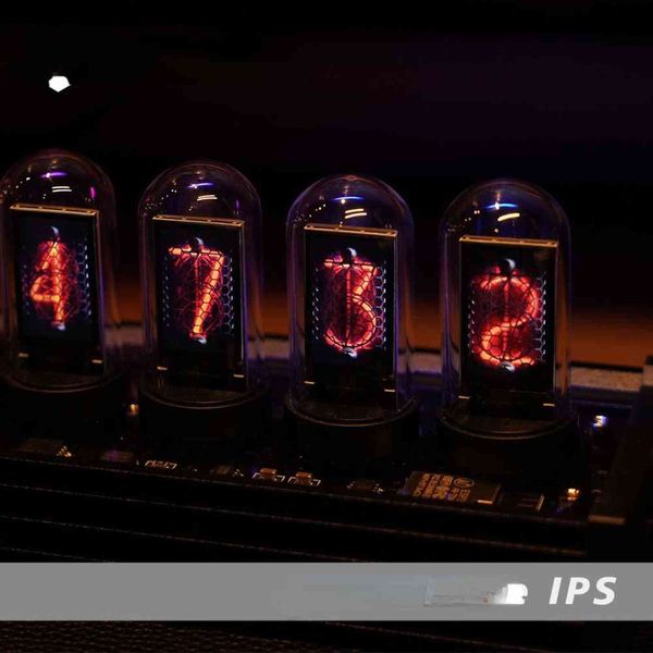 RGB LED Tube Clock Vintage Digital Nixie Clock 6 Bit Time Po Display Retro Desk Clock IPS Module and Glass Dome Decoration 211111

Vintage-style RGB LED tube clock with 6-digit Nixie display, IPS m...