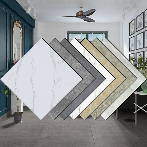 Self-adhesive marble waterproof floor stickers for DIY bathroom and kitchen renovation decals on walls and ground