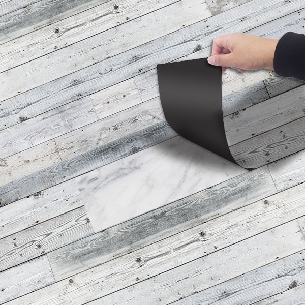 Self-adhesive PVC wall and floor stickers for home decor, waterproof and durable for moisture resistance