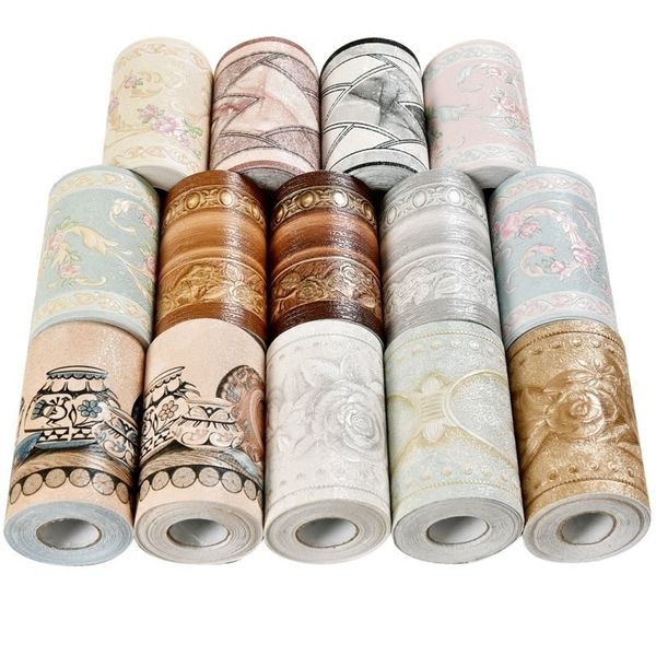 Self-adhesive waistline living room baseboard with waterproof oil tile wall tape