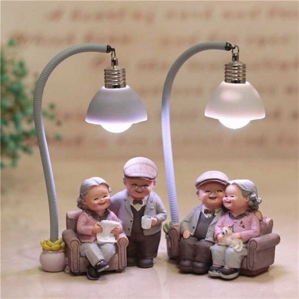 Small decorative items for grandparents, elderly women, or figurines, handmade crafts, perfect for anniversary or birthday presents, and home embellishments