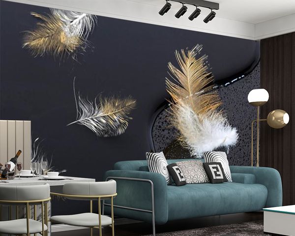 Soft, elegant black silk 3D wallpaper for living rooms, bedrooms, and kitchens, featuring a classic design with waterproof and stain-resistant properties