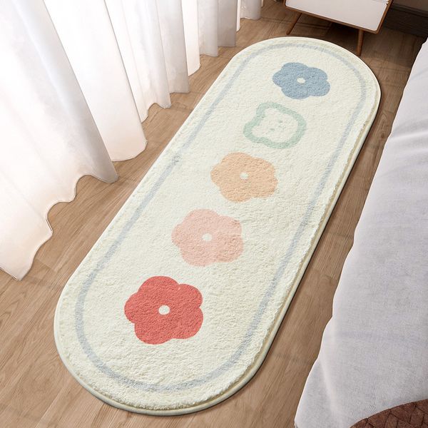 Soft fluffy carpet for kids' cozy bedding and play area, non-slip floor mat for nursery with durable design
