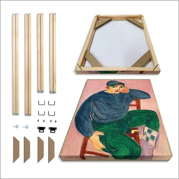 Solid Wood Picture Frame Painting Factory Offers DIY Wall Frames in Sizes 60x50, 50x40, 40x30 CM