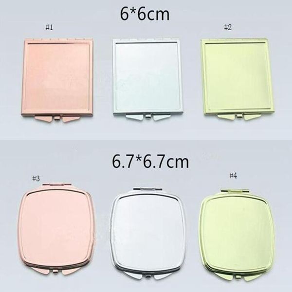 Square Compact mirror DIY Portable Metal cosmetic Foldable makeup mirror for gift

Rewritten:
DIY portable foldable metal square compact mirror for cosmetic use or gifting