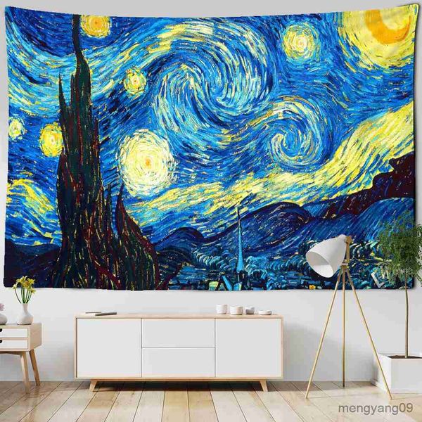 Tapestries Nordic Decor Tapestry Van Gogh Art Painting Home Decoratiion Wall Hanging Tapestries Tapestry Aesthetic Rome Decor R230812