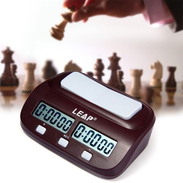 The digital chess timer offers count-up and count-down modes for competitive board games like I-GO and chess