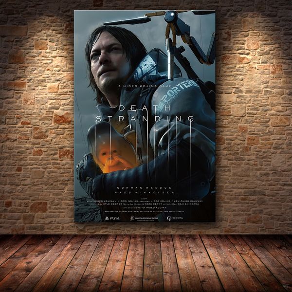 Unframed HD canvas wall art featuring Death Stranding poster decoration paintings for living room game decor LJ201128