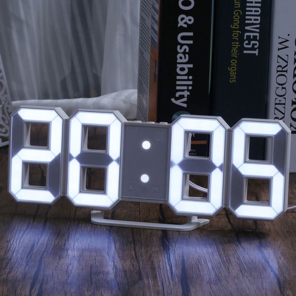 Wall Clocks 3D LED Digital Clock wall deco Glowing Night Mode Adjustable Electronic Table Clock Wall Clock decoration living room LED Clock

3D LED digital wall clock with glowing night mode, adjus...