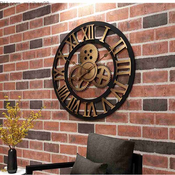 Wall Clocks Industrial Gear Wall Clock Decoration Vintage MDL Wall Clock Industrial Era Style Room Decoration Wall Art Decoration (Without B

Vintage industrial-style gear wall clocks for room deco...