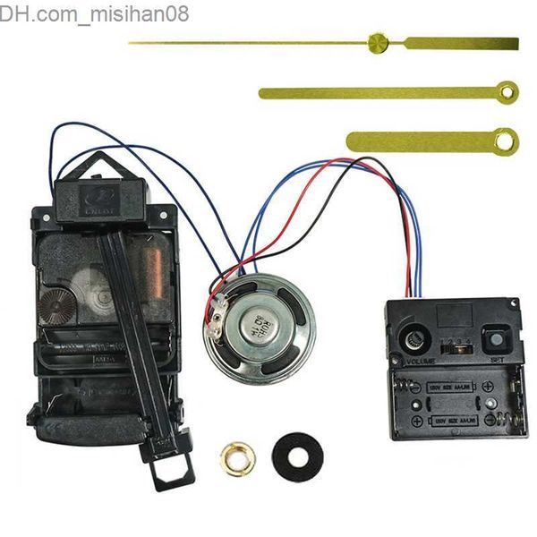 Wall-mounted quartz clock movement with long axis and music box for DIY clock repair kit Z230710