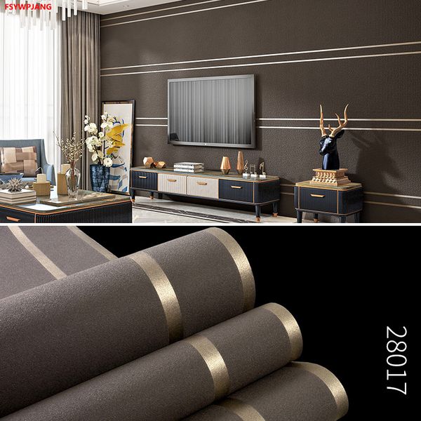 Wallpapers Deerskin Velvet Wallpaper Nordic Geometric Pattern Modern Minimalist Living Room TV Background Home Decoration Wall Stickers 2209