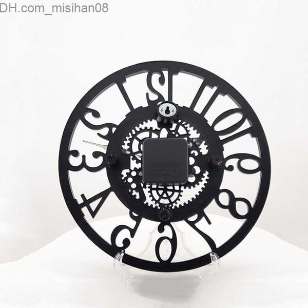 Waterproof 12-inch outdoor resin wall clock with silent movement, ideal for patios, gardens, and pool areas