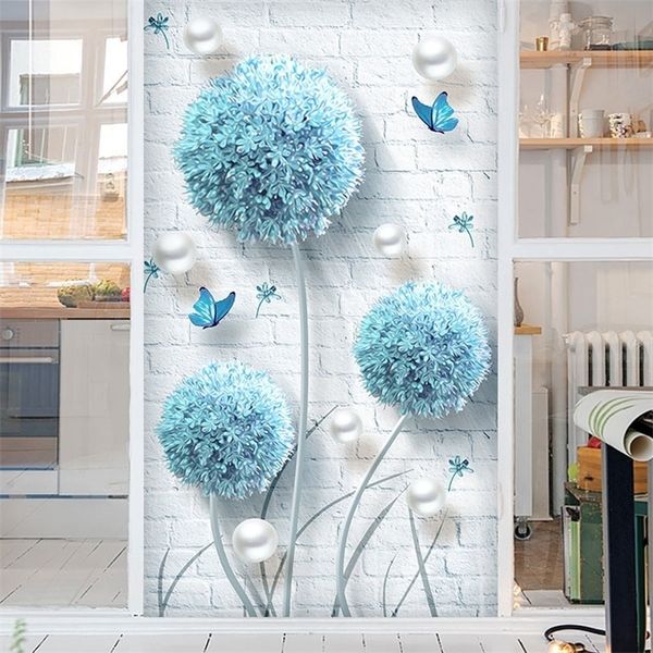 Window glass sticker for shading bathroom sliding doors and bedroom wardrobes, self-adhesive home wallpaper T200421