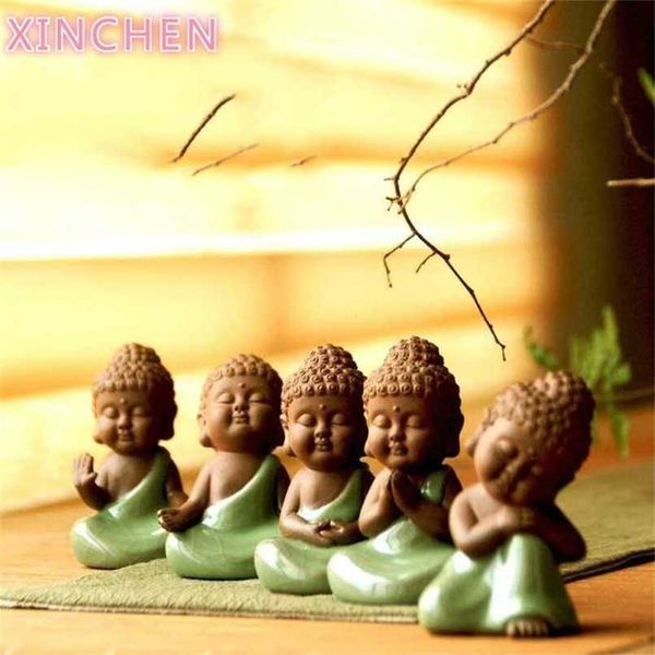 XINCHEN Ceramic Crafts for Creative Home Decor - Living Room Feng Shui Buddha Zen Pots